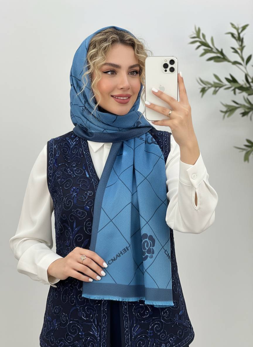شال زنانه مدل مرینوس