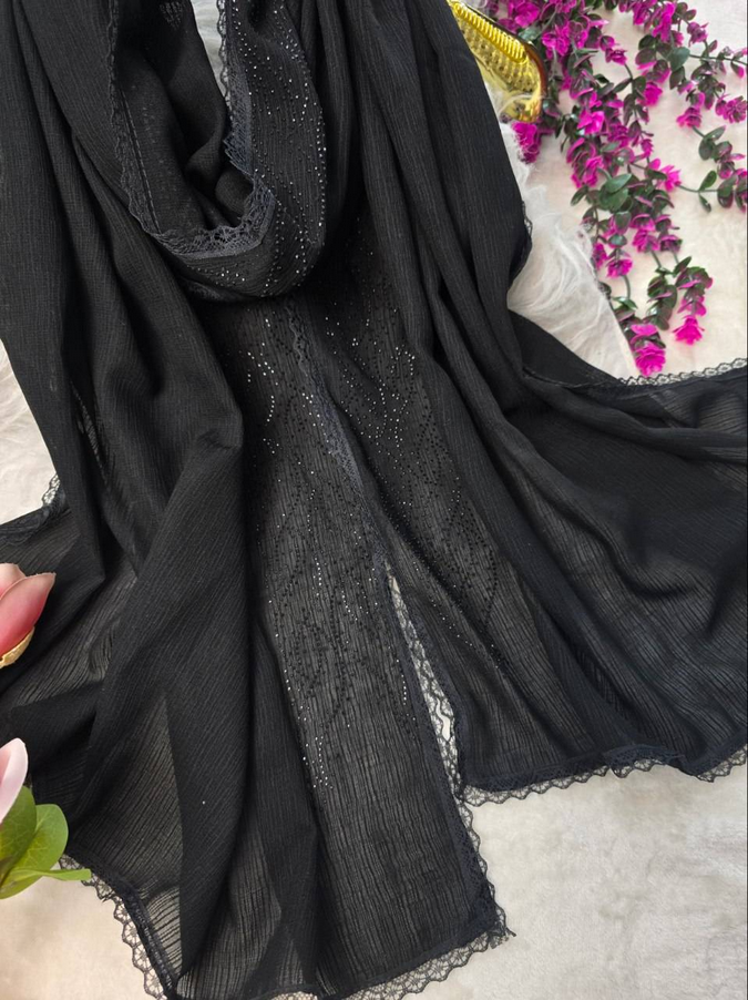 شال زنانه مدل نگین دار دانتل