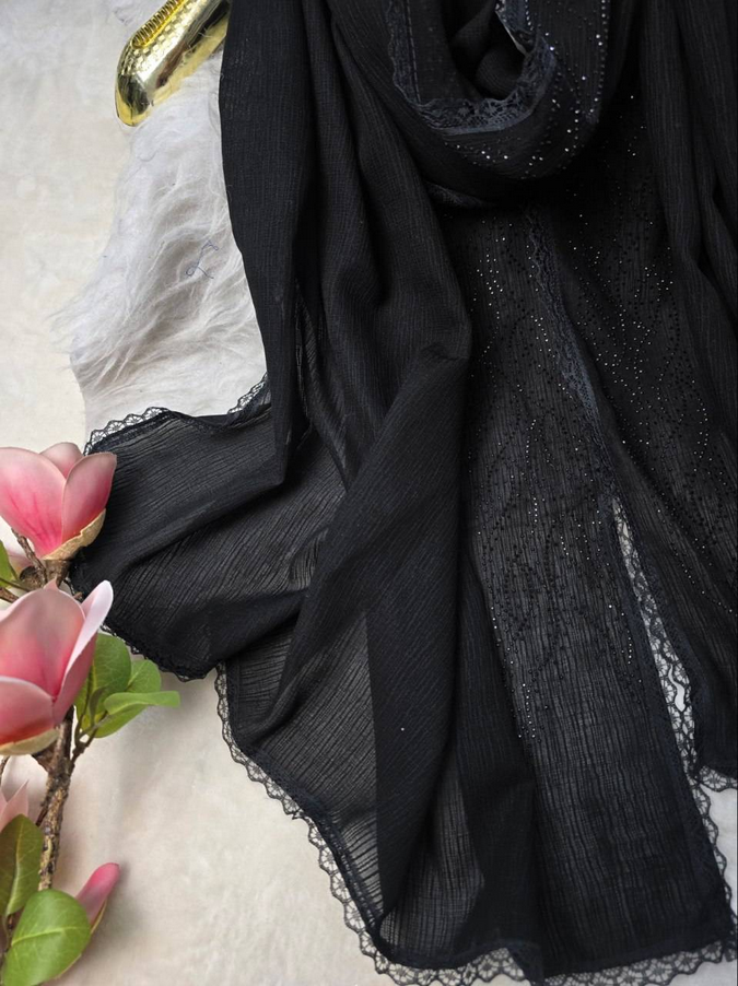 شال زنانه مدل نگین دار دانتل
