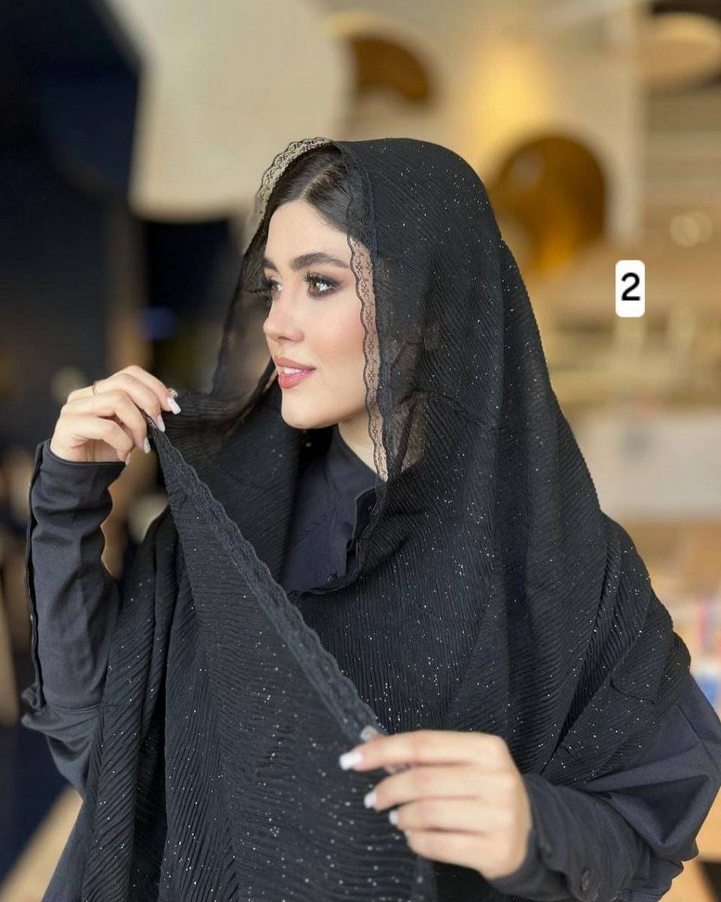شال زنانه مدل نگین دار دانتل