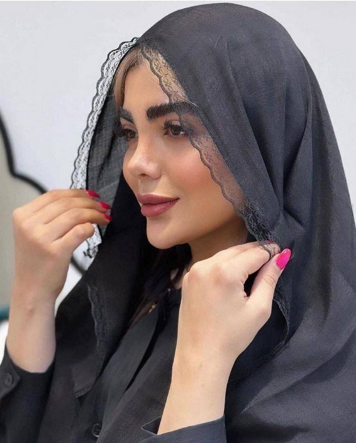 شال زنانه مدل نگین دار دانتل