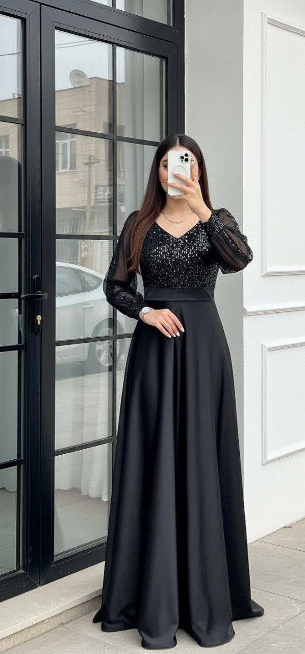 لباس مجلسی ماکسی مدل سولینا